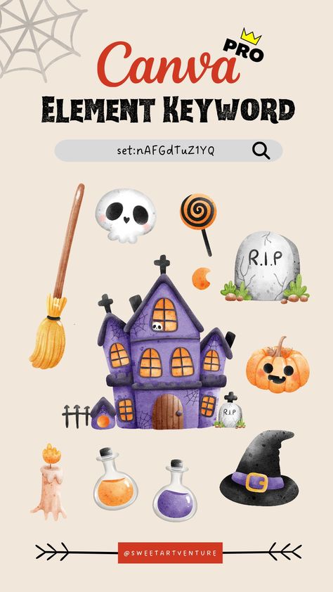 Canva element keyword Halloween edition Canva Halloween Elements, Canva Halloween, Canva Free Elements, Avatar Halloween, Best Canva Fonts, Children's Book Layout, Coloring Mask, Feminine Fonts, Graphic Shapes Design