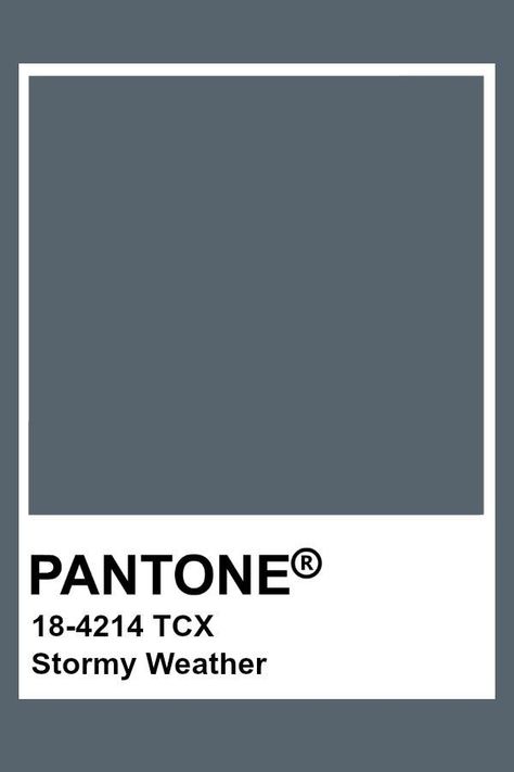 Pantone Grey Shades, Stormy Blue Paint Color, Blue Grey Pantone, Grey Pantone, Dusk Til Dawn, Pantone Tcx, Pantone Color Chart, Pantone Swatches, Hexadecimal Color