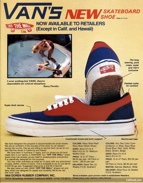 skateboard_industry_news_octnov_1977_premiere issue_vans_off_the_wall_skateboardshoe Stacy Peralta, Vans Skateboard, Old School Skateboards, Summer Bedroom, Vintage Skateboards, Tenis Vans, Vintage Skate, Desain Editorial, Skateboard Shoes