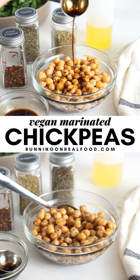 Marinated Chickpeas, Dry Chickpeas, Healthy Side Dish, Vegan Sides, Chickpea Recipes, Quick Snack, Healthy Side, No Calorie Foods, Healthy Side Dishes