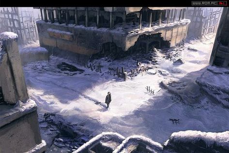 Romantically Apocalyptic, Apocalypse Landscape, Arte Zombie, Metro 2033, Nuclear Winter, Apocalypse World, Post Apocalyptic Art, Apocalypse Now, Apocalypse Art