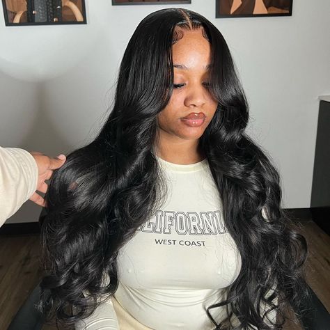 Ashyra’s Beauty. | Closure sew in❤️ This style is completely protective and glueless, 3bundles w/a 4x4 hd closure was used. Link in Bio for booking or… | Instagram Highlight Blonde, Body Wave Wigs, Hair Styels, Tape Ins, Color Streaks, Sew In Hairstyles, Hair Color Streaks, Hair Techniques, Beautiful Hairstyles