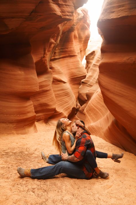 37 engagement photos to steal (posing inspiration to screenshot!) — San Diego & Las Vegas Wedding Photographer Antelope Canyon Wedding, Antelope Canyon Elopement, Antelope Canyon Photography, Grand Canyon Pictures, Canyon Elopement, Canyon Wedding, Page Arizona, Vacation Photography, Sedona Arizona