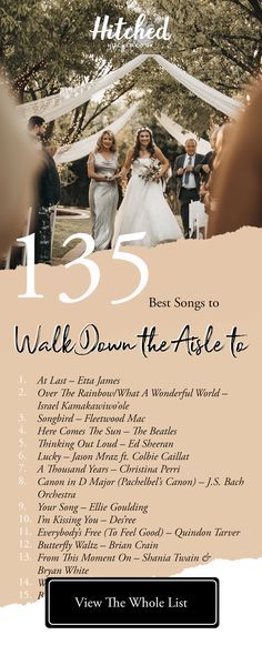 Wedding Aisle Songs, Bride Aisle, Bride Entrance Songs, Bride Entrance, Wedding Song Playlist, Wedding Entrance Songs, Wedding Music Playlist, Wedding Playlist Reception, Wedding Song List