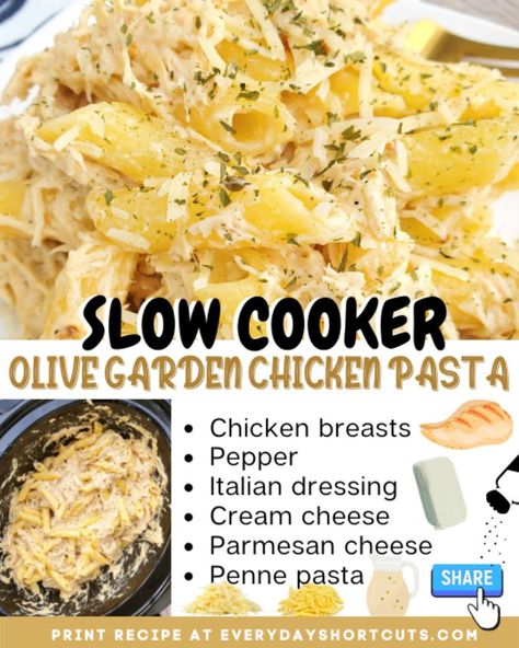 Olive Garden Alfredo Sauce Recipe Crockpot, Lemon Pepper Chicken Pasta Crockpot, Olive Garden Crockpot Pasta, Slow Cooker Canned Chicken Recipes, Olivia Garden Chicken Pasta, Crock Pot Olive Garden Chicken Pasta, Crockpot Olive Garden Chicken Pasta, Slow Cooker Olive Garden Chicken Pasta, Canned Chicken Pasta Recipes