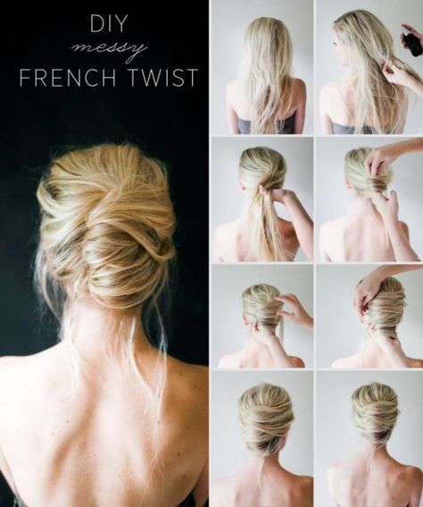 Summer Hair Tutorials, Wedding Guest Updo, Easy Updo, Guest Hair, French Twist Hair, Wedding Guest Hairstyles, Long Hair Updo, French Twist, Different Hairstyles