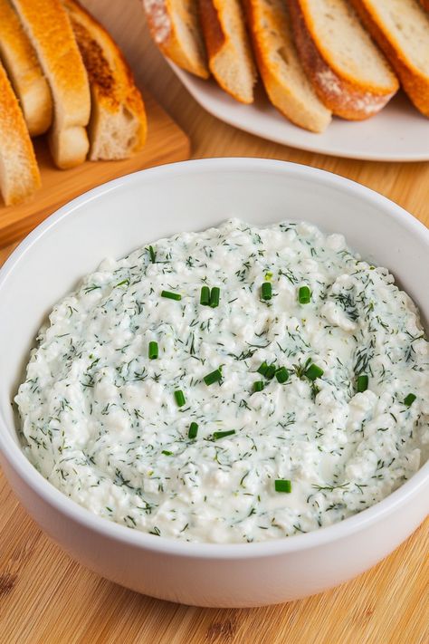 Looking for a delicious and healthy snack idea? Try this creamy cottage cheese yogurt dip that is bursting with flavor! Made with simple ingredients, this dip is perfect for pairing with your favorite veggies or chips. It's a great way to get in some extra protein while satisfying your craving for something tasty. Whip up a batch of this dip for your next gathering or enjoy it as a mid-day treat. Give this cottage cheese yogurt dip recipe a try and elevate your snacking game!  Ingredients 1 cup Cottage Cheese Chip Dip, Cottage Cheese Dip Healthy, Cottage Cheese Dressing Recipe, Cottage Cheese Snack Ideas, Cottage Cheese And Yogurt, Recipes Using Cottage Cheese, Cottage Cheese Yogurt, Cottage Cheese Pudding, Cottage Cheese Dip Recipes