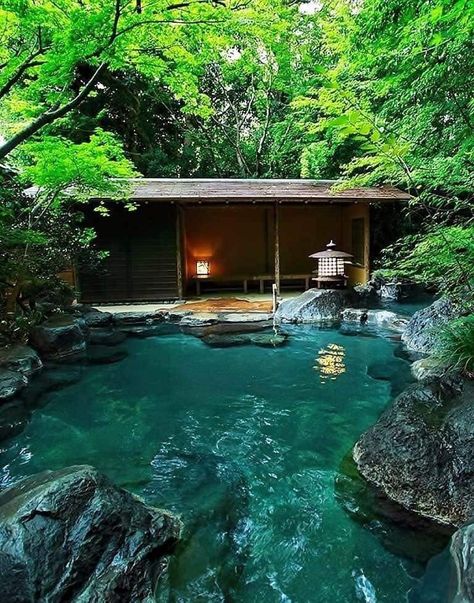 Shuzenji hot springs in Japan. (Not my pic, from FB. No photographer listed) Japanese Spa, Onsen Japan, Japanese Onsen, Japanese Hot Springs, Japanese Bath, Japan Architecture, Diy Pallet Furniture Outdoor, Outdoor Furniture Plans, Dream Pools