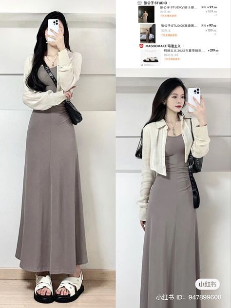 Ootd Dress, Mini Homecoming Dresses, Evening Dresses With Sleeves, Career Fashion, Everyday Fashion Outfits, Casual Day Outfits, Modest Fashion Outfits, Kpop Fashion Outfits, Casual Style Outfits