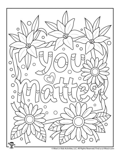 Positive Sayings Adult Coloring Pages | Woo! Jr. Kids Activities Positive Words Coloring Pages, Word Art Coloring Pages, Coloring Affirmations Free Printable, Love Coloring Pages For Adults, Positive Colouring Pages Free Printable, Quote Colouring Pages, Positivity Coloring Pages, Free Inspirational Coloring Pages, Positive Coloring Pages Free Printable