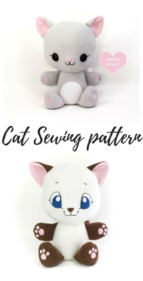 23+ Marvelous Photo of Kawaii Sewing Patterns Kawaii Sewing Patterns Pdf Sewing Pattern Cuddle Kitten Stuffed Animal Easy Cat Cute  #TrendySewingPatterns Cat Sewing Pattern, Photo Of Cat, Kawaii Felt, Cat Sewing, Llama Stuffed Animal, Dolls And Daydreams, Teddy Bear Sewing Pattern, Elephant Stuffed Animal, Monkey Stuffed Animal