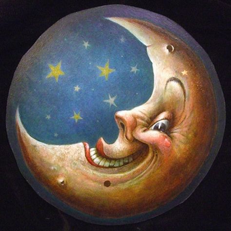 Sweet Dreams & Moonbeams → For more, please visit me at: www.facebook.com/jolly.ollie.77 Smiling Moon, Moon Faces, Moon Madness, Goodnight Moon, Man In The Moon, Moon Dance, Moon Images, Luna Moon, Moon Shadow