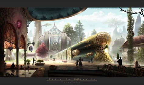 Steampunk Architecture, Steampunk Images, Steampunk Tendencies, Arte Steampunk, Steampunk Art, Fantasy Concept Art, Alam Yang Indah, Dieselpunk, Environmental Art