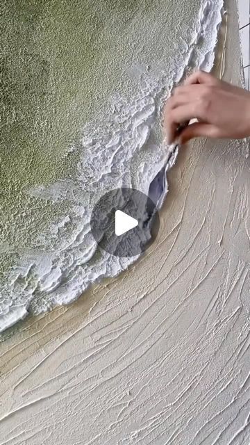 Diy Plaster Art Canvas Ocean, Diy Textured Canvas Art Wave, Textured Art Sea, Sea Texture Art, Textured Sea Painting, Textured Beach Art, Beach Texture Painting, Spakle Art, How To Paint Sea