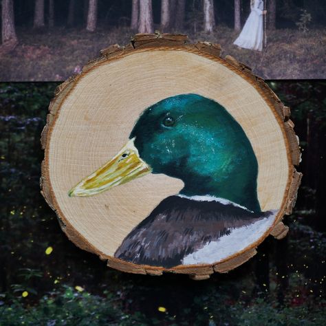 Gouache mallard duck painting. Cottagecore aesthetic 🍄 Mallard Duck Painting, Duck Painting, Duck Crafts, Woodland Animal Art, Hobbit Art, Sweet Gum, Duck Art, Woodland Art, Wood Ducks