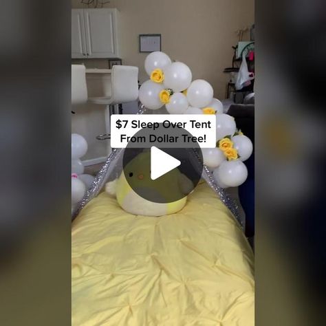 DIY Sleep Over Tent for under $10 using Dollar Tree items. #dollartre... | Tent Sleepover | TikTok Diy Sleepover Tent, Miami Hotel Room, Tent Sleepover, Miami Hotel, Birthday Sleepover, Sleepover Tiktok, Miami Hotels, Sleep Over, Teepee Tent