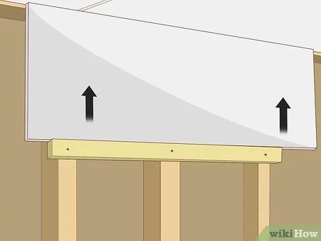 3 Ways to Hang Drywall by Yourself - wikiHow How To Hang Drywall, Hang Drywall, Alternatives To Drywall, Hanging Drywall, Drywall, Get The Job, Don't Worry, Paint