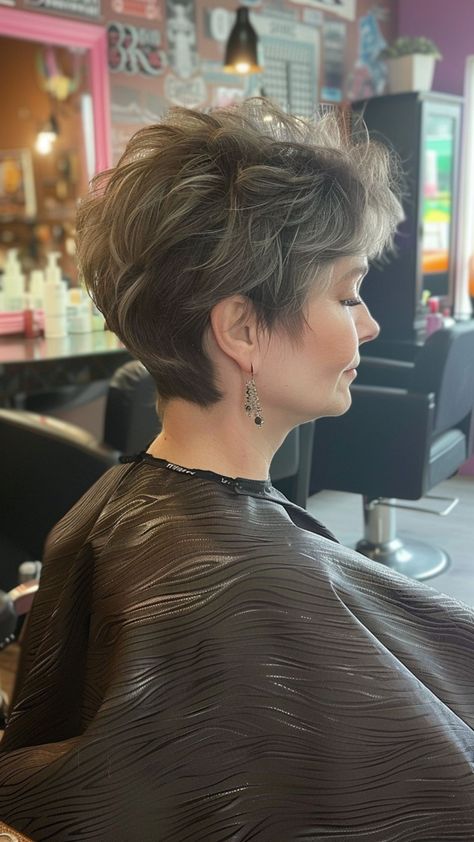 Carefree Confidence: 24 Wash-and-Wear Cuts for Older Women Feathered Pixie, Short Hair Back, Short Sassy Haircuts, Haircuts For Women Over 50, Hairstyles And Haircuts, Haircut For Older Women, Body Wave Hair, Wave Hair, Haircuts For Long Hair