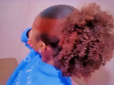 burgundy skunk stripe 😛 Skunk Stripe On Short 4c Hair, Burgundy Skunk Stripe, Skunk Stripe, Curls Hairstyles, Natural Curls Hairstyles, Hair Color For Black Hair, Natural Curls, Curled Hairstyles, Life Goals