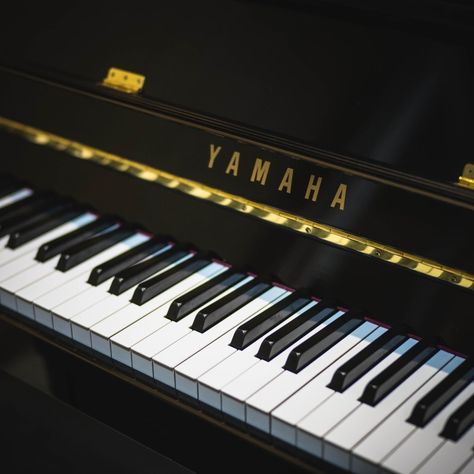 Yamaha Piano Keyboard, Dark Academia Music, Studio Music Room, Yamaha Piano, Portable Piano, Trap Rap, Piano Art, Recording Studio Design, Recording Studio Home