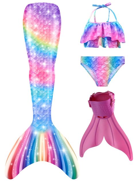 Mermaid Swimsuit Tail, Mermaid Tail Costume, Girls Mermaid Tail, Mermaid Swim Tail, Mermaid Tails For Kids, Mermaid Swimsuit, Mermaid Tails, Boys Swimwear, Swimwear Brands