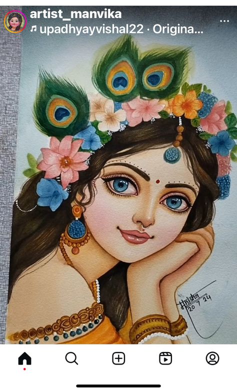 Radha Drawing Pencil, Radhe Drawing, Radha Rani Paintings, Radhe Krishna Painting Canvas, Radha Rani Art, Radha Rani Drawing, Project File Cover Ideas School Creative, Radha Drawing, Cartoons Rangoli