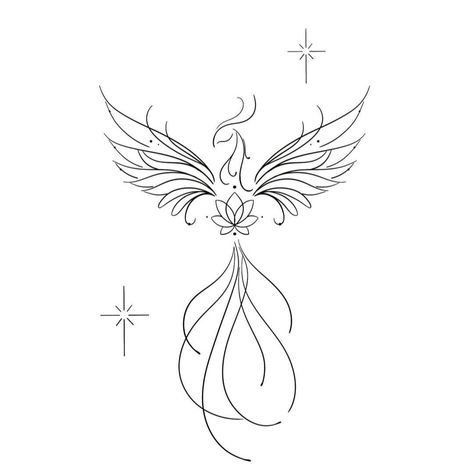 Be The Exception Tattoo, Fine Line Peacock Tattoo, Phoenix Lotus Tattoo Feminine, Small Phoenix Tattoos Fine Line, Dainty Phoenix Tattoo, Phoenix Outline Tattoo, Phoenix And Lotus Tattoo, Phoenix Line Tattoo, Still I Rise Phoenix Tattoo