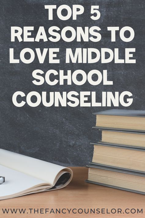 Are you a new middle school counselor? A school counseling student thinking about what level might be best for you? Or maybe you're a seasoned vet beginning to feel a little burnt out? Read on for the top 5 reasons to fall in love with middle school counseling! School Counselor Middle School, Middle School Counselor Must Haves, Middle School Counselor Office, Middle School Counseling Office, Middle School Counseling Lessons, Middle School Drama, Middle School Counselor, School Counsellor, Counseling Quotes