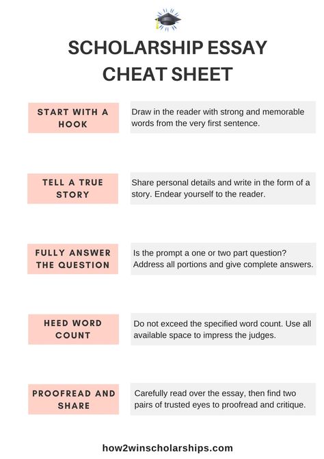 Use the scholarship essay cheat sheet to write winning essays and win more money for college! #college #scholarships #essaytips #payingforcollege #ScholarshipMom #scholarshiptips Scholarships Without Essays, Applying For Scholarships, College Essays Ideas, How To Write College Application Essays, Gks Scholarship Graduate, Schlorships College Scholarships, How To Write A Scholarship Essay, College Scholarships Aesthetic, Gks Scholarship Study Plan