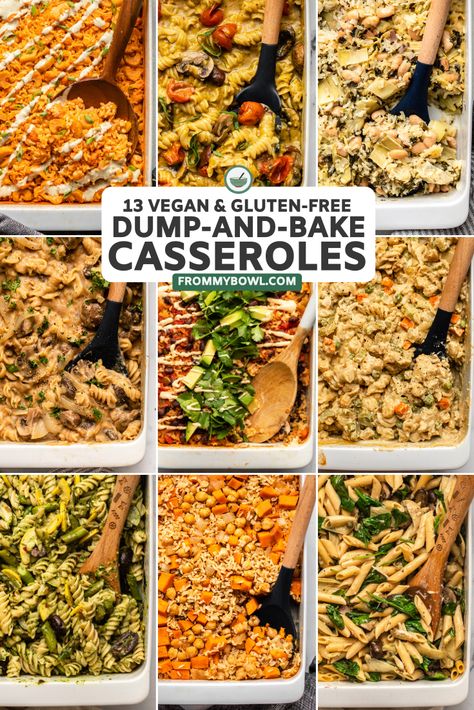 Gluten Free Vegan Casserole Recipes, Gf Df Casseroles, Healthy Casserole Recipes Dairy Free, Vegan Dinner Casserole Recipes, Best Vegan Gluten Free Recipes, Healthy Gluten Free Casserole Recipes, Dairy Free Dump Meals, Easy Vegan Gluten Free Dinner, Frugal Gluten Free Meals