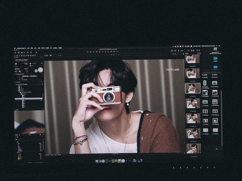 .·͙☽ on Twitter: "just look at me, v.… " A Woman, Laptop, Computer, Screen, Bts, Twitter