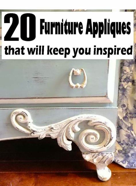 4 the love of wood: 20 FURNITURE APPLIQUES that will keep you inspired Restauration Hardware, Iod Molds, Furniture Appliques, Wood Appliques, Hemma Diy, Furniture Rehab, Furniture Repair, Refurbished Furniture, Furniture Restoration