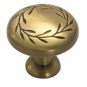 Amerock Nature's Splendor 1-5/16 in (33 mm) Diameter Elegant Brass Cabinet Knob-BP1581EB - The Home Depot Gold Cabinet Knobs, Mushroom Cabinet, Gold Cabinet, Transitional Cabinets, Brass Cabinet Knob, Traditional Cabinets, Decorative Hooks, Brass Knobs, Bath Hardware