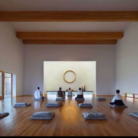 Yoga studio. I like it all for different reasons! Meditation Room Design, Vipassana Meditation, Meditation Studio, Yoga Studio Design, Meditation Room Decor, Meditation Rooms, Spiritual Retreat, Meditation Retreat, Meditation Center