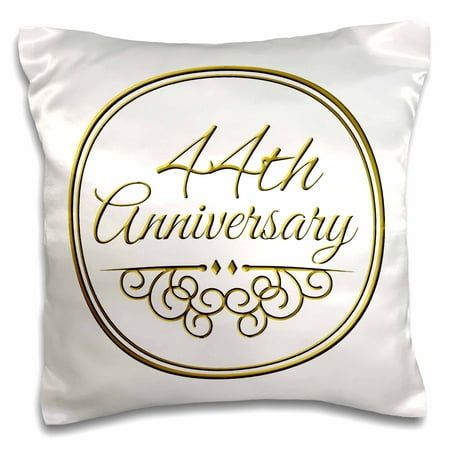 44th Anniversary gift - gold text for celebrating wedding anniversaries - 44 years married together Pillow Case is a great way to add a splash of style to any room. The unique design of this 16" x 16" throw pillow case is sure to turn heads. Made of a durable satin material with a rear fold over closure. Image printed on one side. Machine washable, cold water, no bleach, turn inside out. Pillow insert not included. Happy 9 Months Anniversary, 17th Anniversary Gifts, Anniversary Words, Happy 1 Month, 54th Anniversary, Anniversary Pillow, 30th Anniversary Gifts, Gold Text, Velvet Throw Pillows