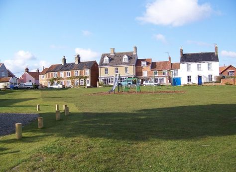 Village green, Walberswick Cavalleria Rusticana, Village Green, Small Boats, The River, Beautiful Places, The Beach, Swimming, Road, House Styles