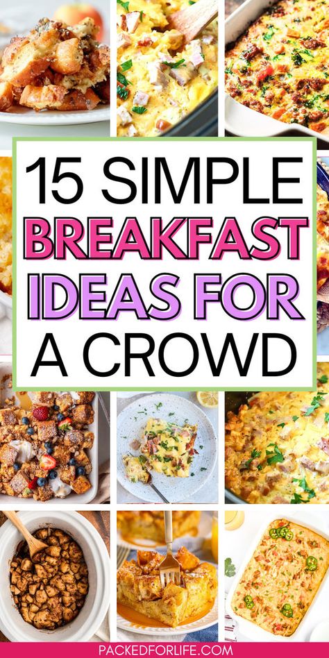 Breakfast for a crowd can now be easy & delicious Discover our favorite make ahead breakfast casseroles for a crowd, including breakfast casseroles of all sorts. Use these as brunch recipes for a crowd that are perfect for holiday gatherings, Christmas morning, Easter or special occasions. Enjoy quick breakfasts for a crowd to add to your meal prep. make ahead breakfast casserole, breakfast casserole make ahead healthy brunch recipes Breakfast For Work Meeting, Quick Breakfast For Large Groups, Brunch Meals At Home, Easy Breakfast Ideas For Company, Breakfast For Parties, Fall Breakfast Recipes For A Crowd, Breakfast Meals For A Crowd, Healthy Breakfast Party Ideas, Football Team Breakfast Ideas