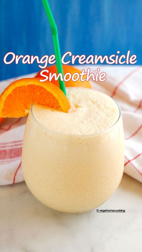 Creamsicle Smoothie Healthy, Dreamsicle Orange Punch, Orange Dream Smoothie, Orange Sherbert Drink, Orange Smoothie Recipes Easy, Frozen Orange Juice Recipes, Orange Juice Recipes Drinks, Orangesicle Smoothie, Orange Drink Recipes