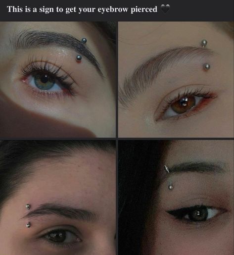 Female Eyebrow Piercing, Eyebrow Piercing Scar, Double Brow Piercing, Small Bridge Piercing, Pirsing Eyebrow, Piercing Aesthetic Eyebrow, Side Nose Piercing, Woman Eyebrow Piercing, Eyebrow Piercing Horizontal