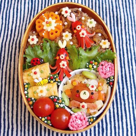 Bento Box Aesthetic, Aesthetic Bento, Kotak Bento, Bento Box Lunch For Kids, Bento Box Recipes, Box Aesthetic, Japanese Food Art, Cute Bento Boxes, Japanese Food Bento