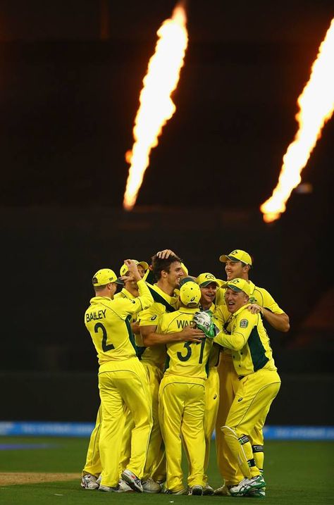 14.2.15 Australian Cricket Team, Australia Cricket Team, First World Cup, Daily Hacks, Icc Cricket, Cheer Team, Cricket Match, Cricket World Cup, Third World