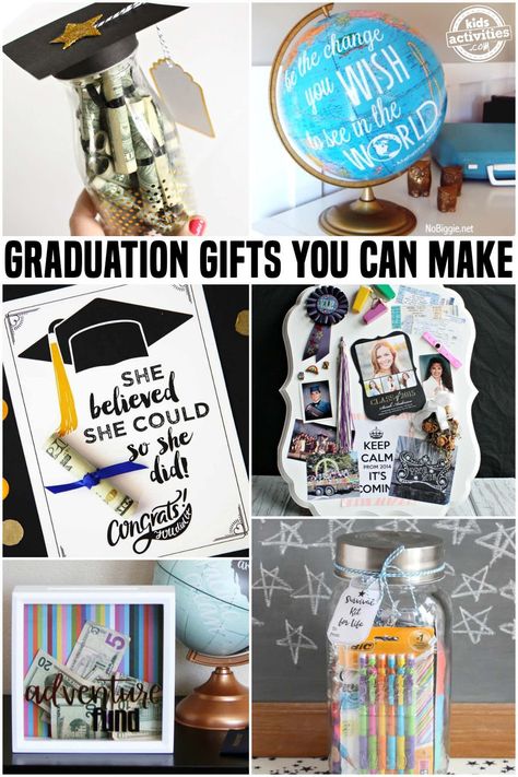 Awesome Graduation Gifts You Can Make At Home Fun Homemade Gifts, Graduation Memories, Diy Graduation Gifts, Best Graduation Gifts, Graduation Gift Ideas, Unique Graduation Gifts, Diy Easter Gifts, Diy Graduation, High School Graduation Gifts