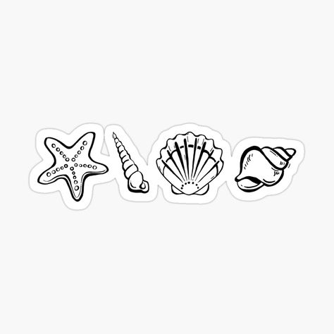 Boho Seashell Tattoo, Crenshaw Tattoo, Small Shell Tattoos For Women, Seashell Tattoo Minimalist, Matching Seashell Tattoos, Star Fish Tattoo Design, Simple Shell Tattoo, Tiny Shell Tattoo, Simple Seashell Tattoo