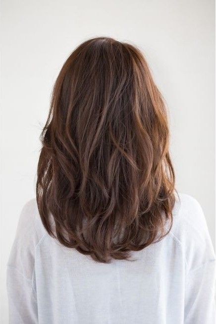 Flot Makeup, Layered Haircuts For Medium Hair, Hairstyles For Layered Hair, Haircuts For Wavy Hair, Haircuts For Medium Hair, Long Brown Hair, Haircuts Straight Hair, 짧은 머리, Haircut For Thick Hair