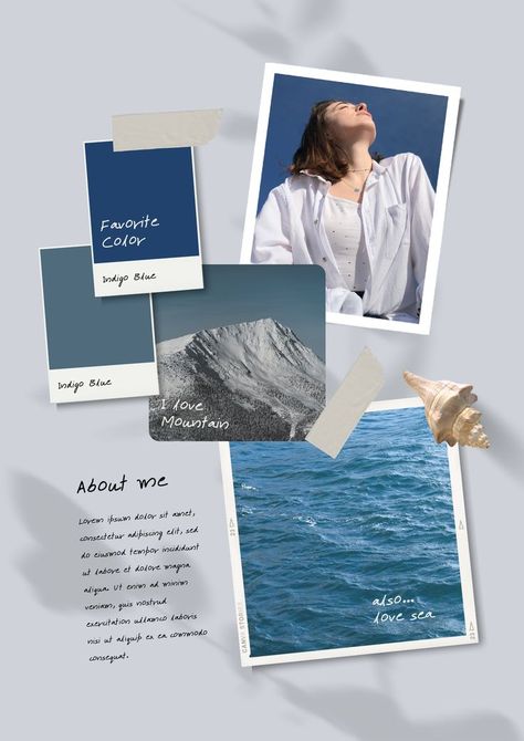 Introduce your personality and individuality with this beautiful profile template. All about me templates are the best way to provide a professional look for your personal or professional profile. Keywords: About Me, Personal, Biography, Biodata, Profile, Resume, CV, Moodboard, Introduction, Scrapbook, Poster, Diary, Photo Collage, Album, Color Palette, Aesthetic, Mood Board, Polaroid, wallpaper backgrounds, nail portfolio, graphic design, canva elements, nails, nail design, outfit Me Profile, About Me Poster, All About Me Poster, Unique Scrapbooks, 포트폴리오 레이아웃, Photo Polaroid, Photo Collage Design, Portfolio Template Design, Portfolio Design Layout