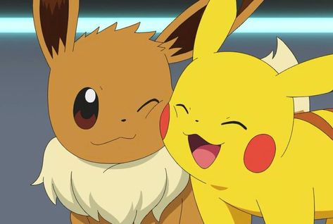 Eevee And Pikachu, Pichu Pikachu Raichu, Pokemon Show, Dance With The Devil, Eevee Cute, Pokemon Couples, Pokemon Eeveelutions, Pokemon Center, Pokemon Images