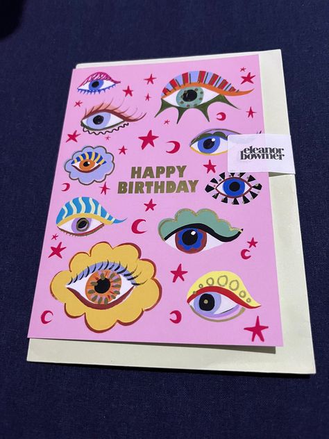 Eleanor Bowmer pink eyes happy birthday card complete with envelope. Gorgeous card ideal for that special someone. Eleanor Bowmer, Stationary Supplies, Happy Birthday Card, Pink Eyes, Happy Birthday Cards, Mother Daughter, Interior Inspiration, Birthday Cards, How To Find Out