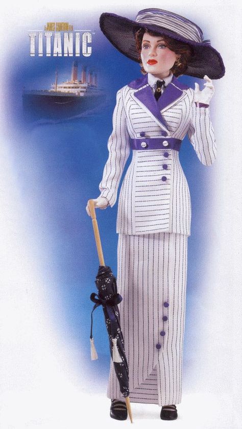 The amazing Boarding Suit with that lovely hat! Make Shoes, Box Ribbon, School Glue, Im A Barbie Girl, Cut It Out, Gibson Girl, Beautiful Barbie Dolls, Franklin Mint, Sewing Needle