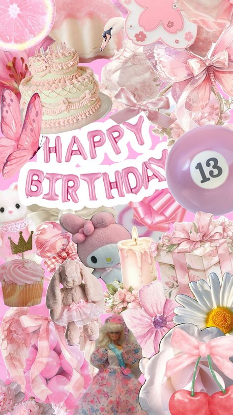 Have a Pretty Pink Happy Birthday Happy Birthday Wallpaper Pink, Birthday Lockscreen Iphone Wallpapers, Cute Birthday Wallpaper Aesthetic, B Day Wallpaper, Happy Birthday Background Wallpapers, Birthday Iphone Wallpaper, My Birthday Wallpaper, Birthday Lockscreen, Discord Quotes