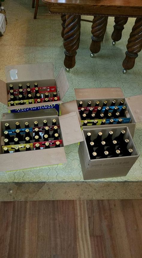 Almost 3 cases of 12oz and one case of 22oz home-brewed Oatmeal Stout. Thank you More Beer in Concord, CA for all your help. Beer Case, Food To Go, Beer Brewing, Home Brewing, Wine Rack, Oatmeal, Beer, Thank You, Collage